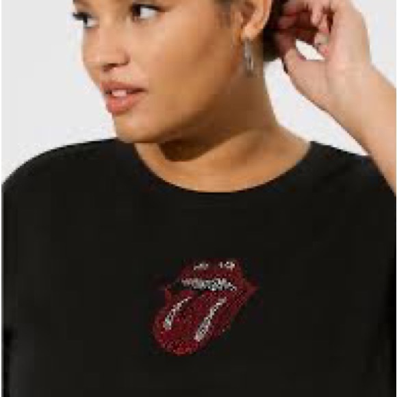 Torrid Rolling Stones Embellished Sweatshirt Size 3 - Picture 2 of 5